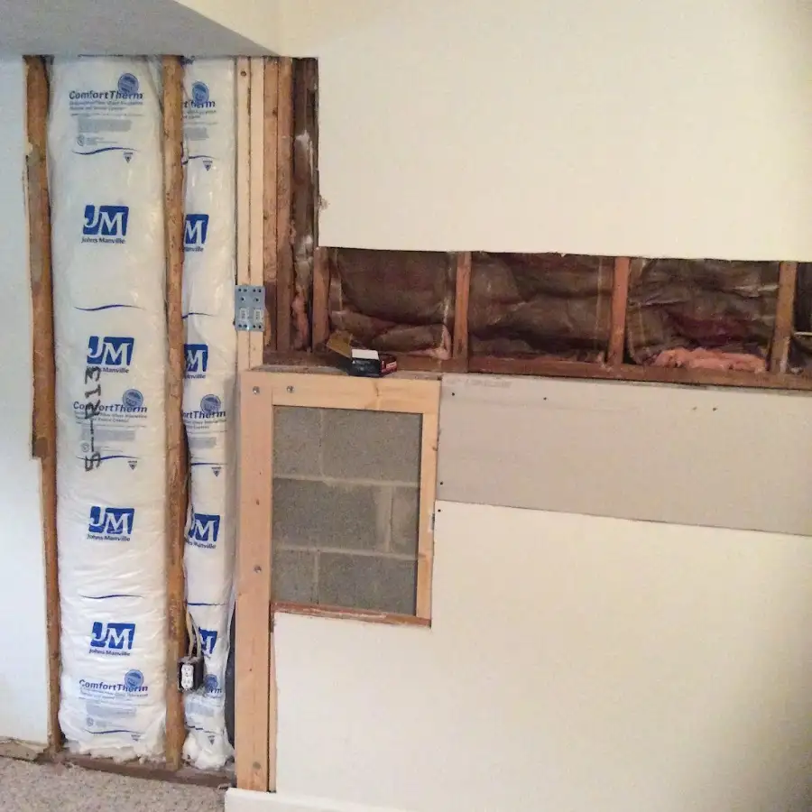 Wall insulation replacement during Contents Cleaning & Restoration in Biloxi